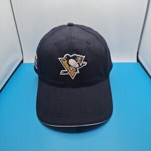 Pittsburgh Penguins Home Giveaway Adjustable Hat NHL Black White Dad Cap